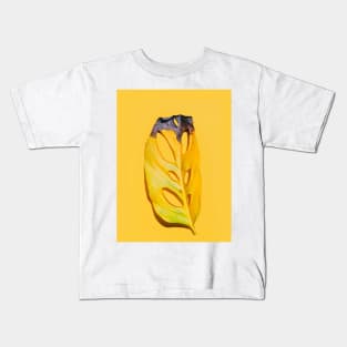 Burnt Tropical Leaf Kids T-Shirt